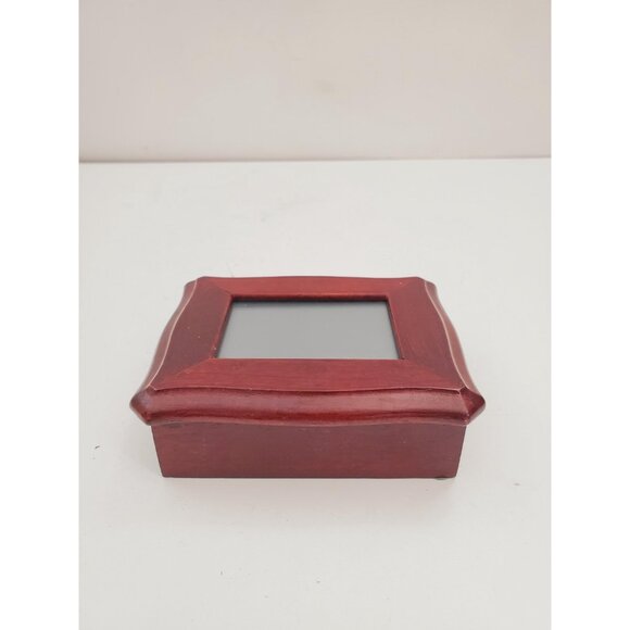 Vintage Gunther Mele 1970's wooden jewelry box. Jewellery with mirror . Vintage - Picture 2 of 10